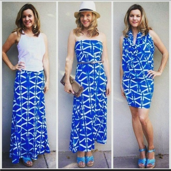 LulaRoe Maxi Long Skirt / Strapless Dress Extra Fancy w Added Glow/Texture 6-8 - Picture 16 of 16